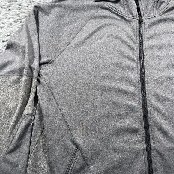 Hylete Jacket Extra Large Gray Hoodie Full Zip Athletic Workout Gym Pocket Mens - Picture 5 of 16